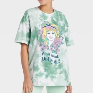 What Would Dolly Do Dolly Parton Graphic Short Sleeve Tie‎ Dye T Shirt